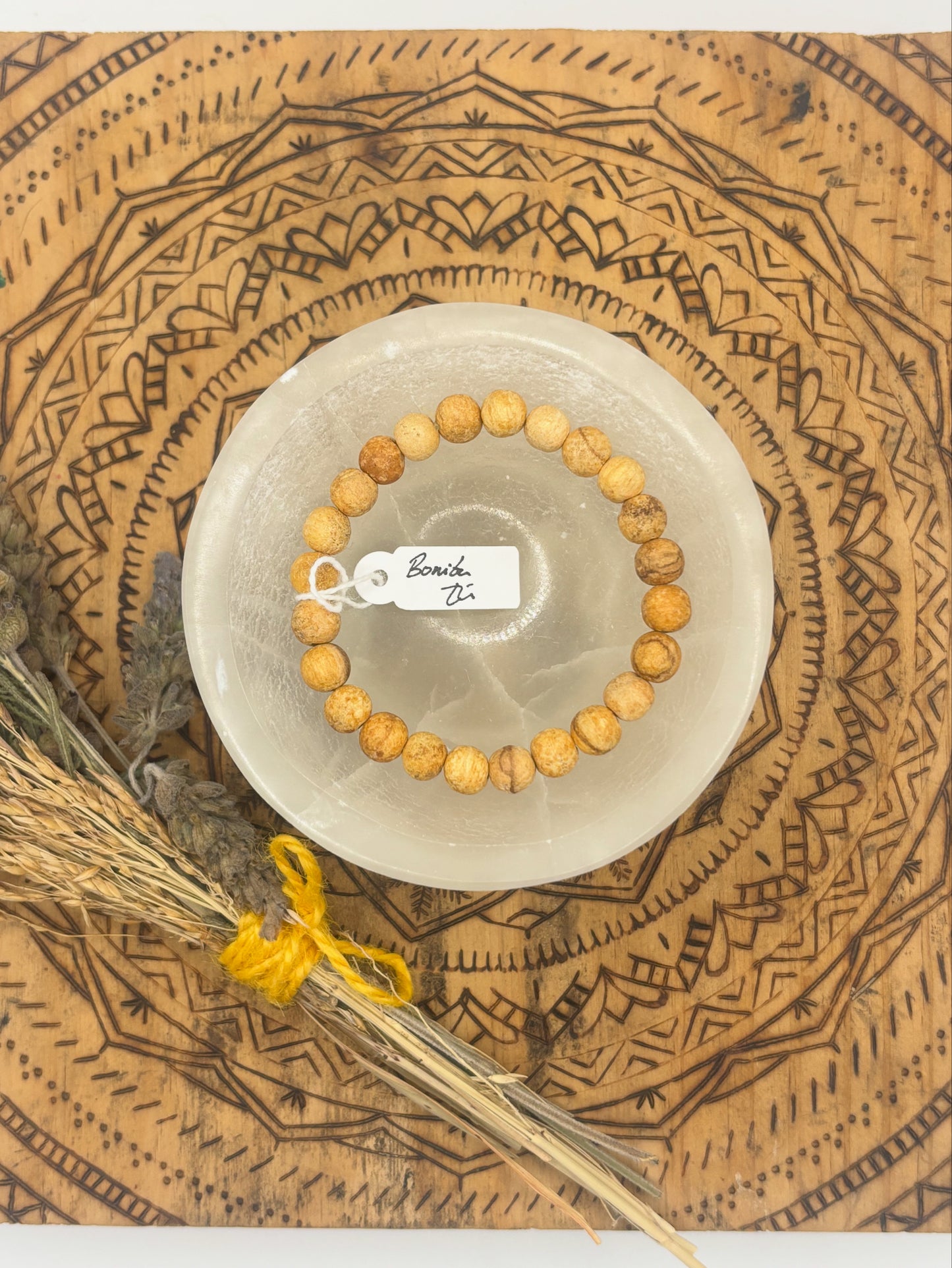 🌿 Pulsera de Palo Santo – Protección y armonía ✨