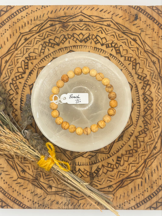 🌿 Pulsera de Palo Santo – Protección y armonía ✨