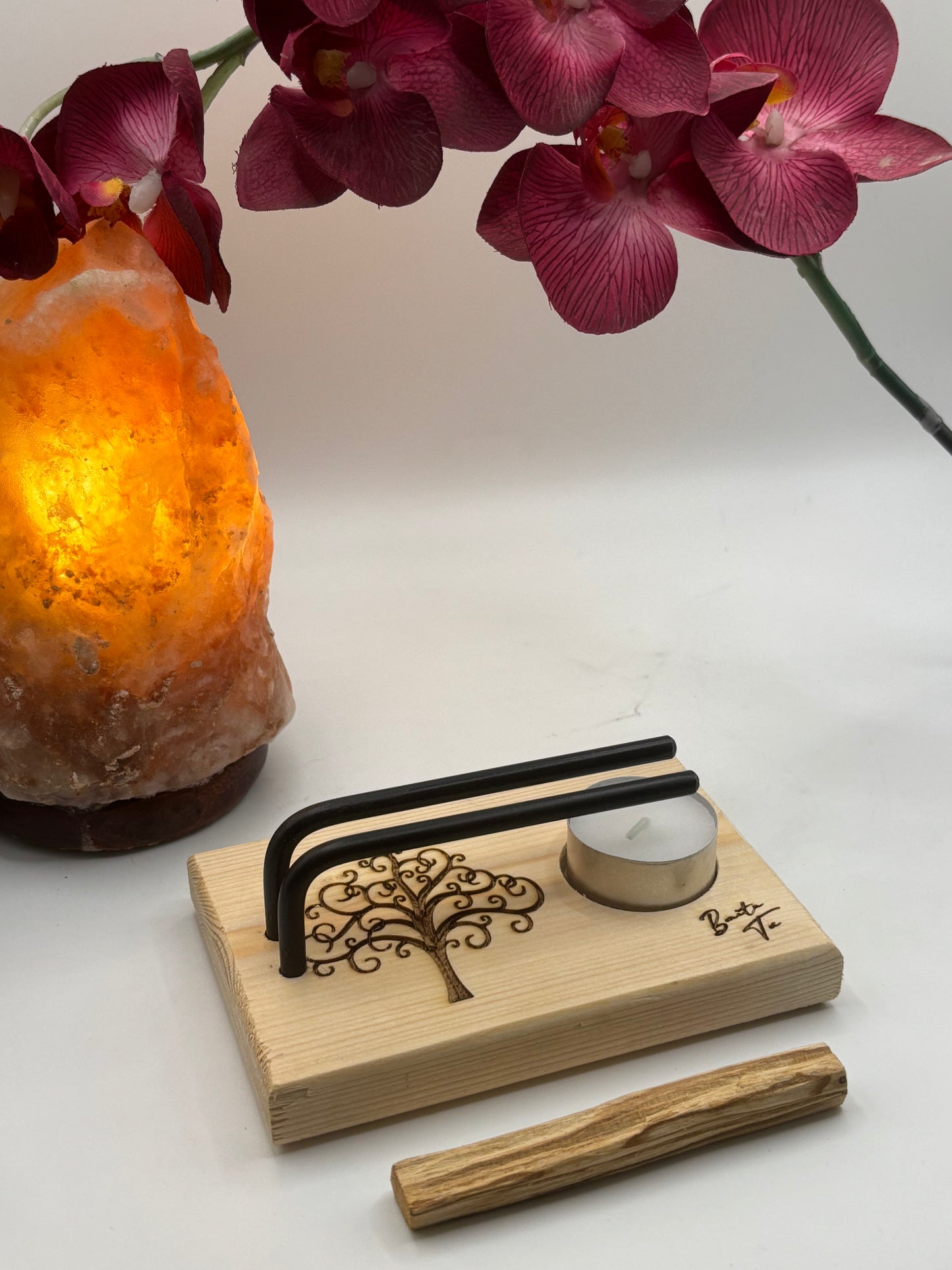 🕯️ Quemador Palo Santo – Árbol de la Vida: Raíces que Conectan ✨