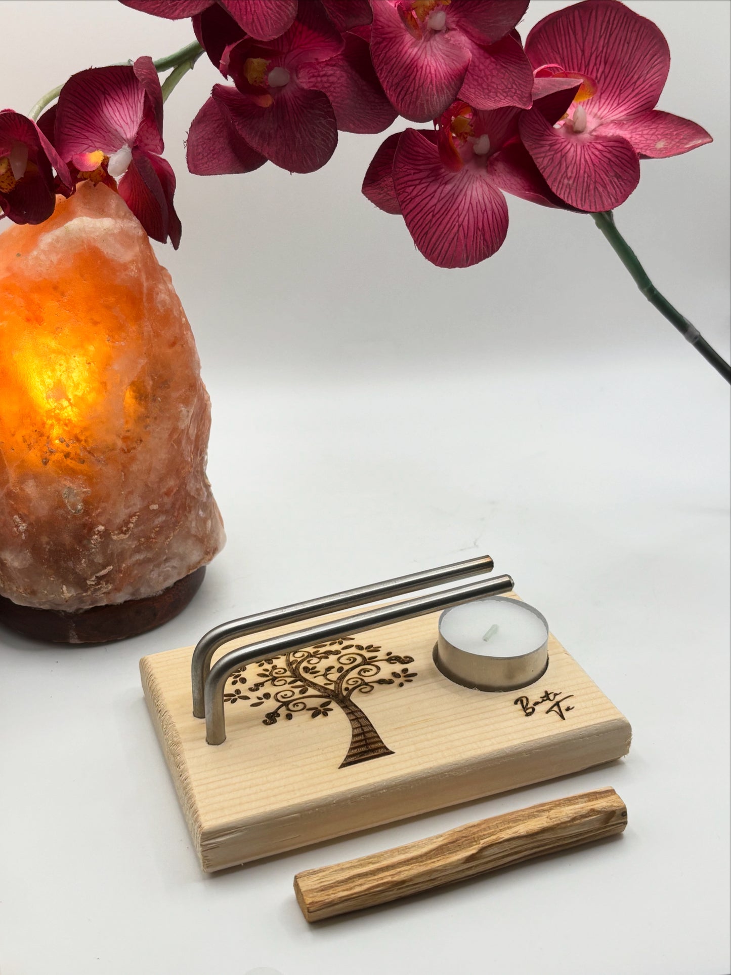 🌳 Quemador Palo Santo – Árbol de la Vida: Energía Vital ✨