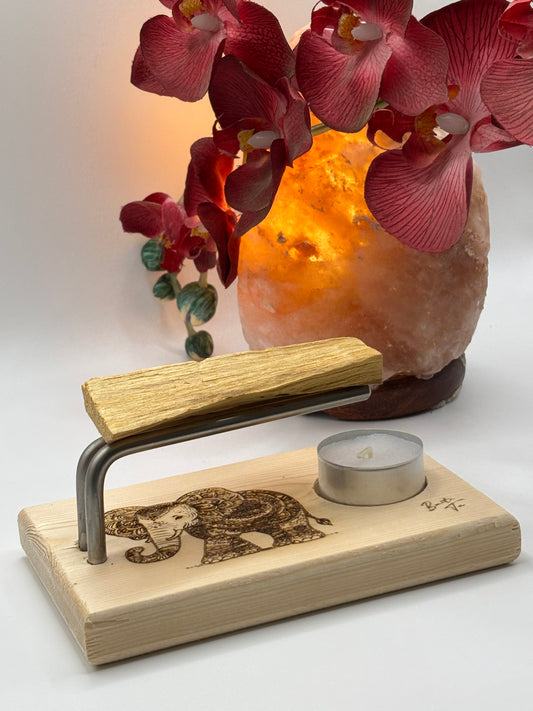 🐘 Quemador Palo Santo – Elefante de Pie: Fuerza y Nobleza ✨