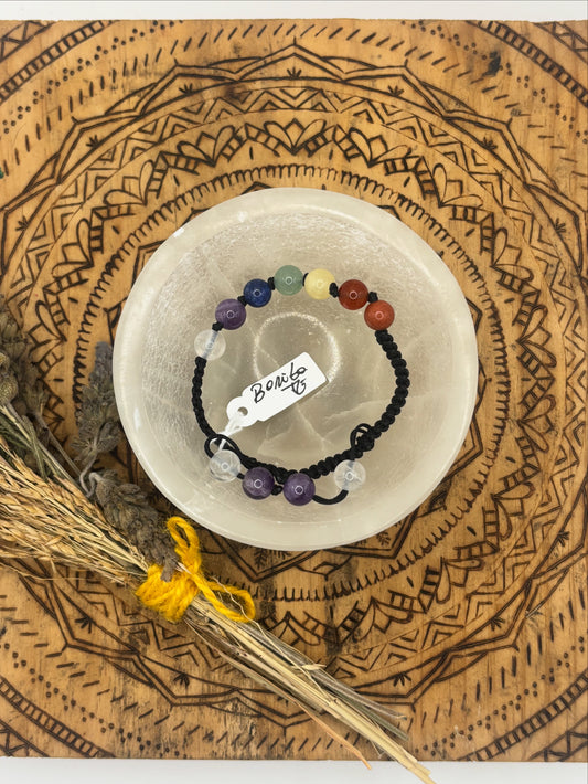 🕉️ Pulsera Chakras con Cuarzo – Energía y equilibrio ✨