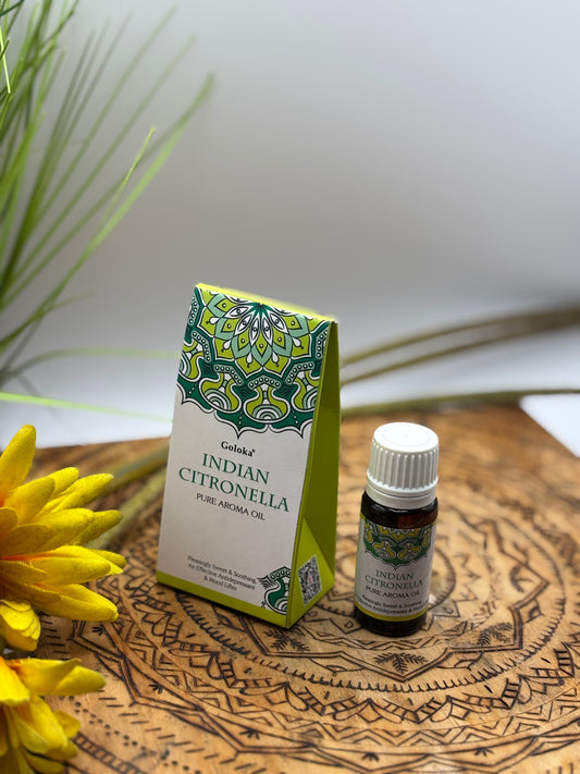 🌿 Aceite Aromático Indian Citronella – Frescura, energía y protección natural